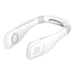 Ventoinha de pescoço mini USB mãos-livres - design portátil recarregável para auscultadores, ventoinha de pescoço vestível, 3 níveis de fluxo de ar, rotação livre de 360 graus, perfeita para desporto, escritório e exterior