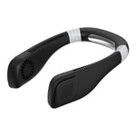 Ventoinha de pescoço mini USB mãos-livres - design portátil recarregável para auscultadores, ventoinha de pescoço vestível, 3 níveis de fluxo de ar, rotação livre de 360 graus, perfeita para desporto, escritório e exterior