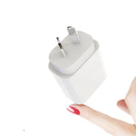 Adaptador de Energia de Carregador Rápido de Viagem 20W PD 3.0 com Cabo de Dados de Carga Rápida USB-C / Type-C para Type-C, Ficha AU, 1m, 2m