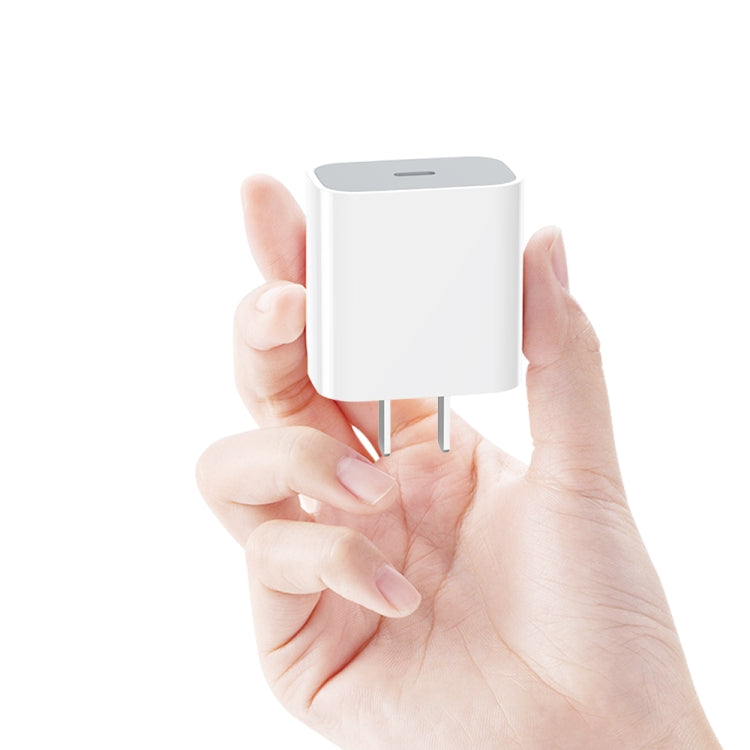 Adaptador de Corrente para Viagem com Porta Única USB-C / Tipo-C PD 20W, Ficha US, Ficha US 20W