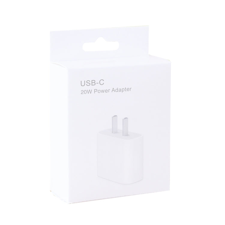 Adaptador de Corrente para Viagem com Porta Única USB-C / Tipo-C PD 20W, Ficha US, Ficha US 20W