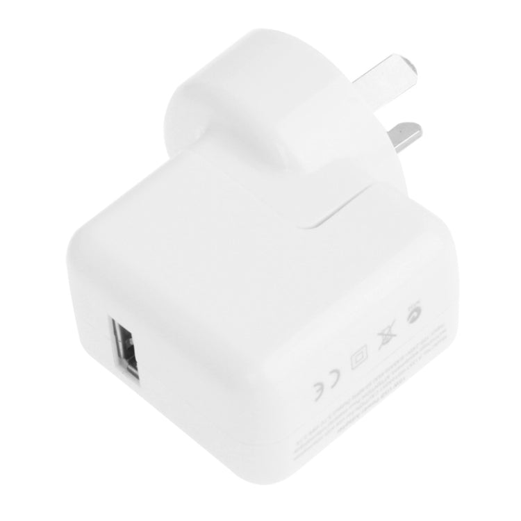 Carregador de Viagem com Porta USB 12W para Série iPad / Série iPod / Série iPhone, Ficha AU