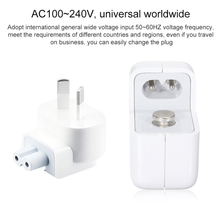 Carregador de Viagem com Porta USB 12W para Série iPad / Série iPod / Série iPhone, Ficha AU