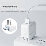 Carregador USB 12W + Cabo de Dados USB para 8 Pinos para Série iPad / iPhone / iPod, Ficha US
