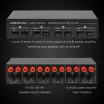 Comutador Divisor Comparador de Altifalante Amplificador de Potência 2-em-4 Saídas, 300W Por Canal Sem Perda de Qualidade de Som, B048