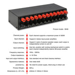 Comutador Divisor Comparador de Altifalante Amplificador de Potência 2-em-4 Saídas, 300W Por Canal Sem Perda de Qualidade de Som, B048