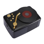 Estilo retro, antena FM incorporada de alta sensibilidade, viagem de longa duração, T12 (Preto)