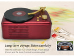 Estilo retro, antena FM incorporada de alta sensibilidade, viagem de longa duração, T12 (Preto)