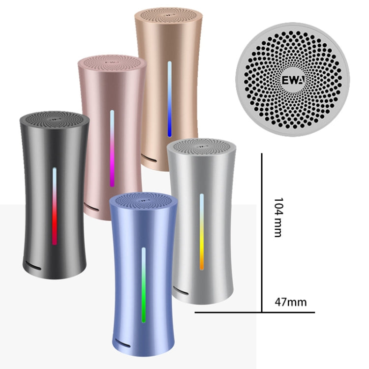 EWA A115 Altifalante Bluetooth Metálico Portátil 105H Potência Hifi Estéreo Subwoofer para Exterior