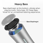 EWA A115 Altifalante Bluetooth Metálico Portátil 105H Potência Hifi Estéreo Subwoofer para Exterior