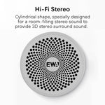 EWA A115 Altifalante Bluetooth Metálico Portátil 105H Potência Hifi Estéreo Subwoofer para Exterior