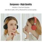 Auricular Gaming Estéreo HIFI Super Bass Sem Fios P3 5.0 com Microfone, Suporta TF / FM / AUX
