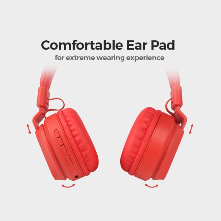 Auricular sem fios BOBo Kids, Bluetooth 5.0, graves, cancelamento de ruído, estéreo, com microfone, suporte para cartão TF, rádio FM e entrada AUX