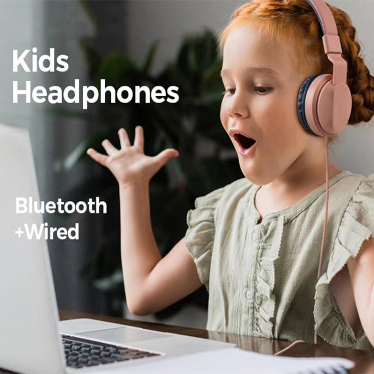 Auricular sem fios BOBo Kids, Bluetooth 5.0, graves, cancelamento de ruído, estéreo, com microfone, suporte para cartão TF, rádio FM e entrada AUX