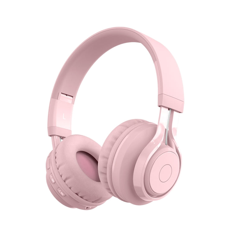 Auricular sem fios BT06C para crianças, Bluetooth 5.0, com microfone, luz LED, suporte para entrada AUX