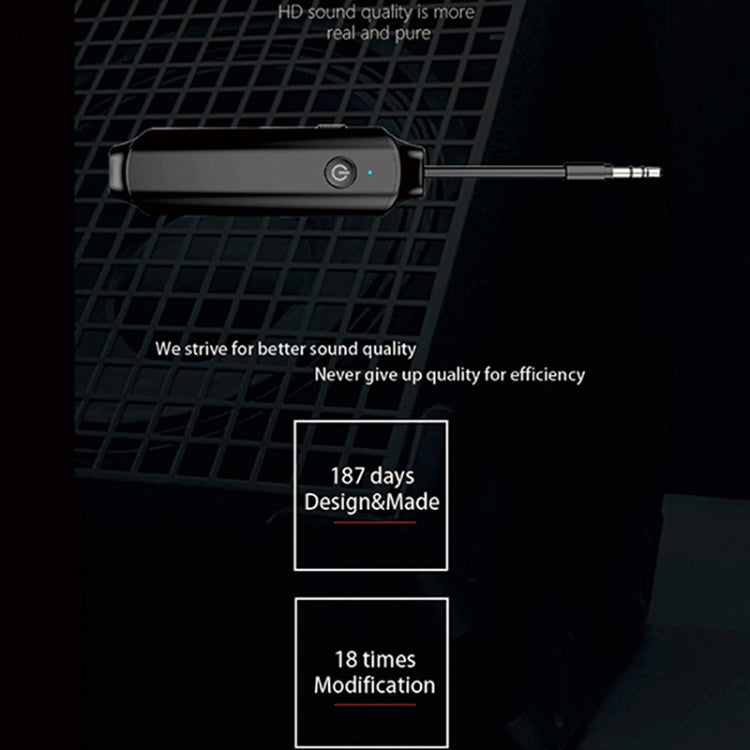 B12 Receptor e transmissor Bluetooth Adaptador de áudio com ficha de 3,5mm para TV, computador, estéreo de carro