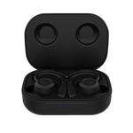 Auriculares Desportivos Sem Fios Bluetooth T20 TWS com Ganchos, Caixa de Carregamento, Impermeáveis IPX6 e Cancelamento de Ruído