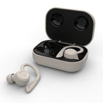 Auriculares Desportivos Sem Fios Bluetooth T20 TWS com Ganchos, Caixa de Carregamento, Impermeáveis IPX6 e Cancelamento de Ruído