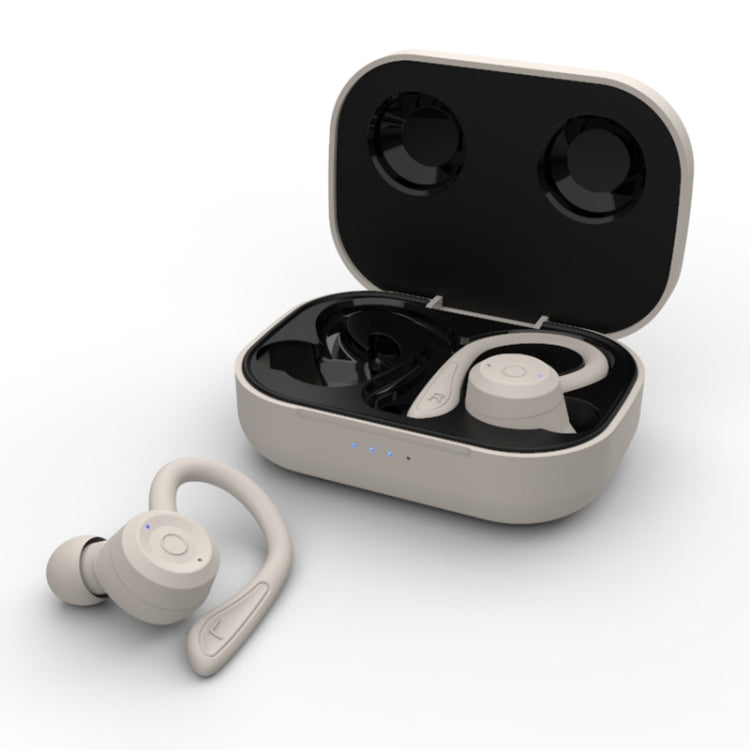 Auriculares Desportivos Sem Fios Bluetooth T20 TWS com Ganchos, Caixa de Carregamento, Impermeáveis IPX6 e Cancelamento de Ruído