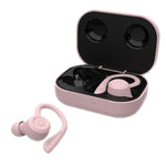 Auriculares Desportivos Sem Fios Bluetooth T20 TWS com Ganchos, Caixa de Carregamento, Impermeáveis IPX6 e Cancelamento de Ruído