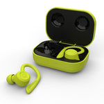 Auriculares Desportivos Sem Fios Bluetooth T20 TWS com Ganchos, Caixa de Carregamento, Impermeáveis IPX6 e Cancelamento de Ruído