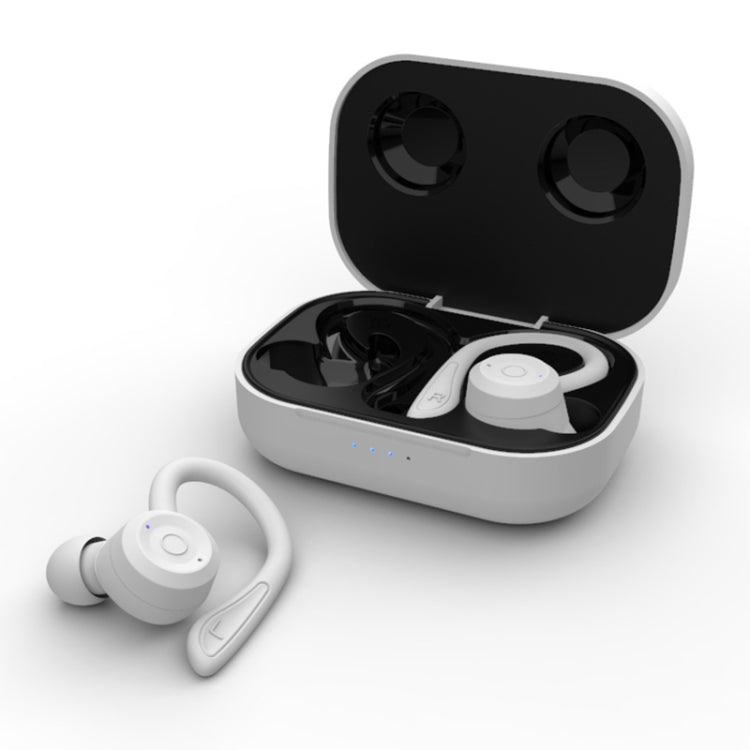 Auriculares Desportivos Sem Fios Bluetooth T20 TWS com Ganchos, Caixa de Carregamento, Impermeáveis IPX6 e Cancelamento de Ruído