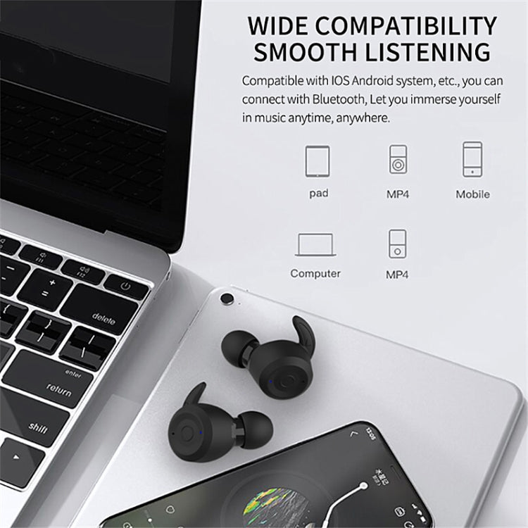 Auriculares Desportivos Sem Fios Bluetooth T20 TWS com Ganchos, Caixa de Carregamento, Impermeáveis IPX6 e Cancelamento de Ruído