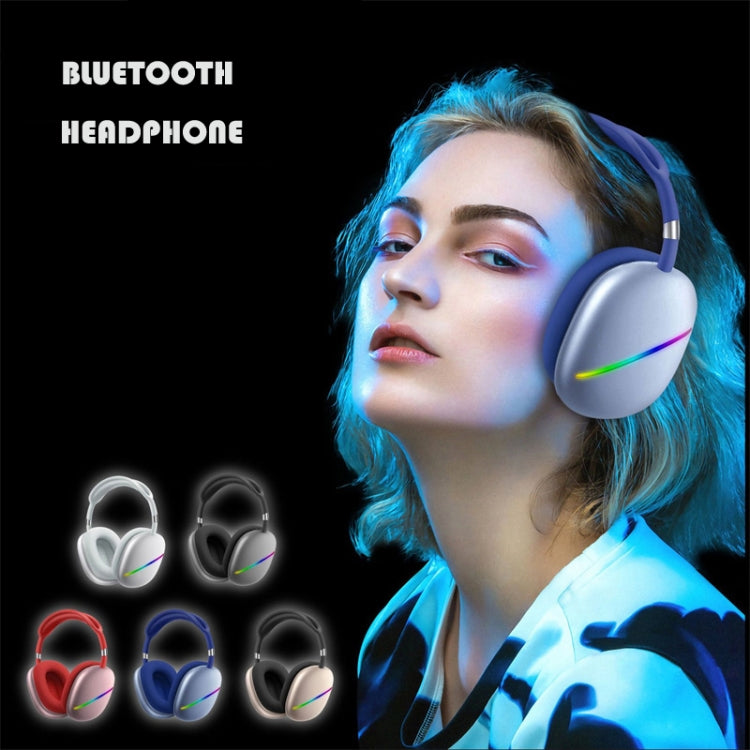 Auricular Musical Sem Fios Bluetooth RGB AKZ MAX10 com Microfone, Suporta Cartão TF