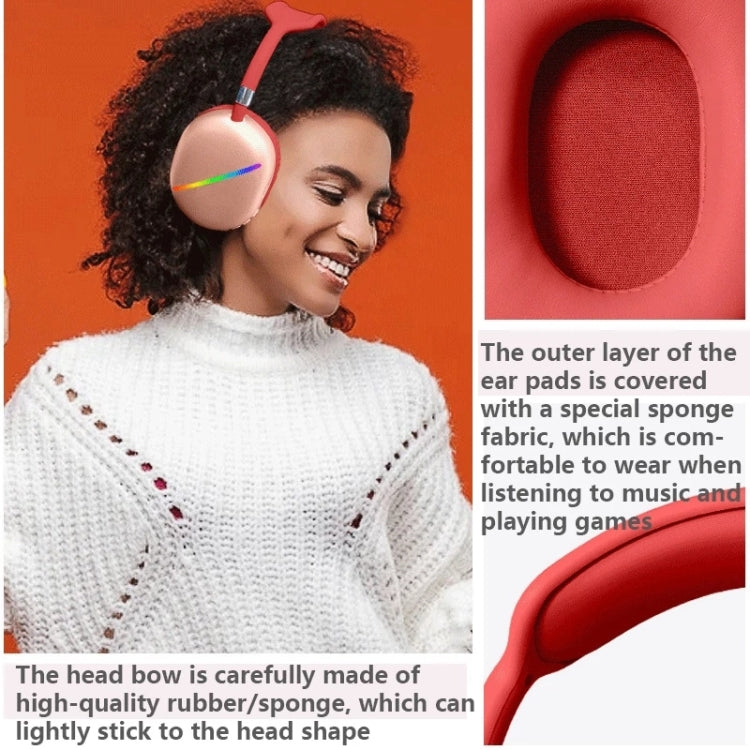 Auricular Musical Sem Fios Bluetooth RGB AKZ MAX10 com Microfone, Suporta Cartão TF