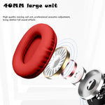 Auricular Musical Sem Fios Bluetooth RGB AKZ MAX10 com Microfone, Suporta Cartão TF
