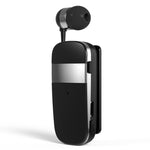 Auricular Estéreo Sem Fios Bluetooth K53 com Vibração para Lembrete de Chamadas, Clipe para Uso, Driver Auriculares para Telemóvel