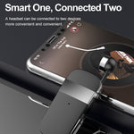 Auricular Estéreo Sem Fios Bluetooth K53 com Vibração para Lembrete de Chamadas, Clipe para Uso, Driver Auriculares para Telemóvel