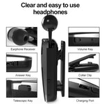 Auricular Estéreo Sem Fios Bluetooth K53 com Vibração para Lembrete de Chamadas, Clipe para Uso, Driver Auriculares para Telemóvel