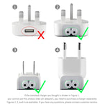 2 Unidades Adaptador de Energia XJ01 para Carregador iPad 10W 12W & Carregador Série MacBook, Ficha EU, Ficha EU