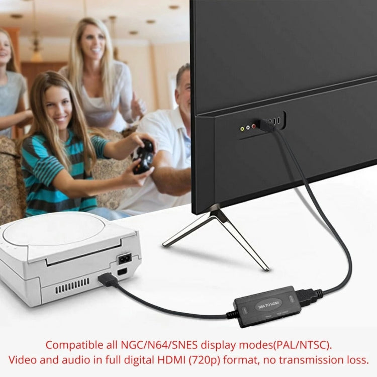 Cabo Adaptador Conversor Digital Analógico N64 para HDMI 1080P, Adaptador 1080P