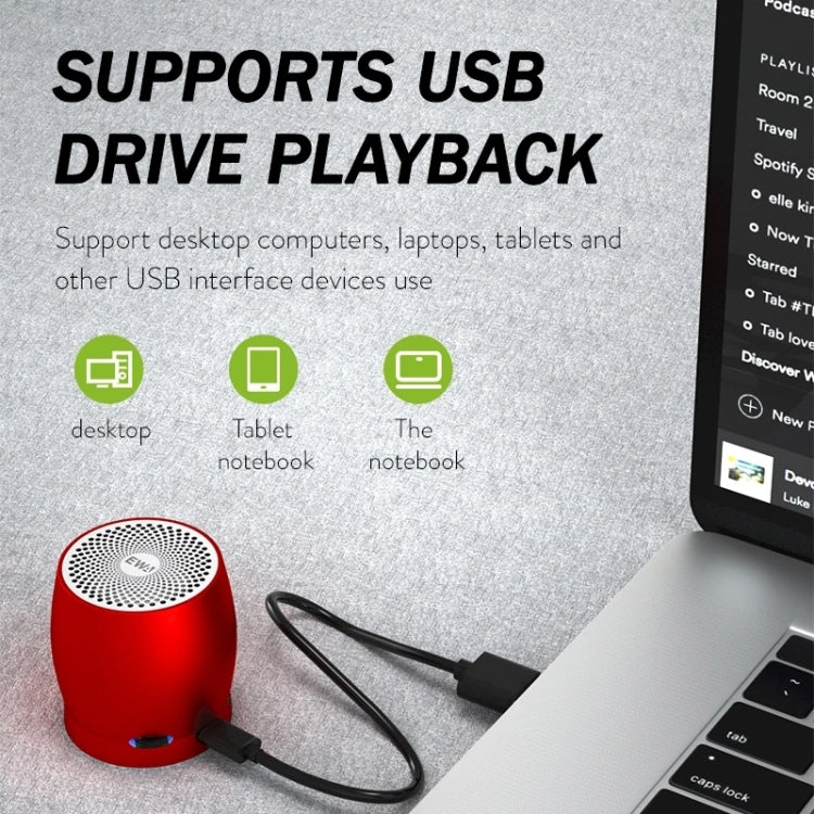 EWA A1 Altifalante Bluetooth Sem Fios TWS Portátil IPX5 à Prova de Água Suporta Cartão TF