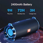 T&G TG192 Altifalante Bluetooth Estéreo 3D Bass Sem Fios Portátil com Luz LED Intermitente, Suporta FM / Cartão TF / USB