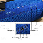 T&G TG192 Altifalante Bluetooth Estéreo 3D Bass Sem Fios Portátil com Luz LED Intermitente, Suporta FM / Cartão TF / USB