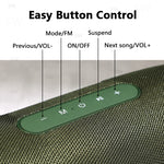 T&G TG187 Altifalante Bluetooth Portátil à Prova de Água com Bass Surround e Alça de Ombro, Suporta FM / Cartão TF