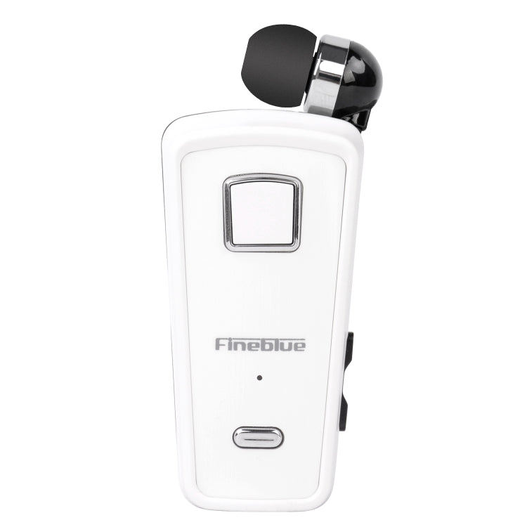 Auricular Bluetooth Antifurto com Cabo Retrátil F980 CSR4.1, Lembrete de Vibração de Chamadas, Branco