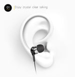 Auricular Bluetooth Antifurto com Cabo Retrátil F980 CSR4.1, Lembrete de Vibração de Chamadas, Branco