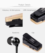 Auricular Bluetooth Antifurto com Cabo Retrátil F980 CSR4.1, Lembrete de Vibração de Chamadas, Branco