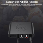 B21 Receptor de áudio Bluetooth 5.0 Saída AUX RCA Reprodução por U-disk