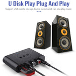 B21 Receptor de áudio Bluetooth 5.0 Saída AUX RCA Reprodução por U-disk