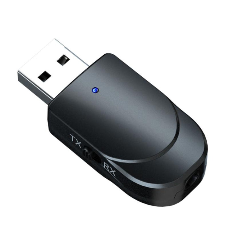 KN330 Adaptador USB Bluetooth 5.0 2 em 1 Receptor e transmissor sem fios para computador, TV, carro
