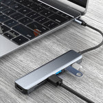 Estação de Acoplamento HUB 7 em 1 HDMI+SD/TF+USB2.0x2+USB3.0+PD para Tipo-C, Estação 7 em 1