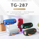 T&G TG287 Altifalante Bluetooth Subwoofer Estéreo Sem Fios Portátil com Luz LED Intermitente FM / TF / USB