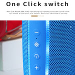 T&G TG287 Altifalante Bluetooth Subwoofer Estéreo Sem Fios Portátil com Luz LED Intermitente FM / TF / USB