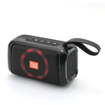 T&G TG193 Altifalante Bluetooth Portátil com Luz LED Subwoofer à Prova de Água para Exterior Suporta Cartão TF / Rádio FM / AUX