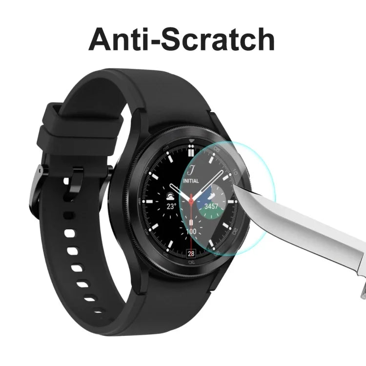 For Samsung Galaxy Watch4 Classic 46mm ENKAY Hat-Prince 0.2mm 9H 2.15D Curved Edge Tempered Glass Screen Protector Watch Film, 1 PCS, 2 PCS, 5 PCS, 10 PCS